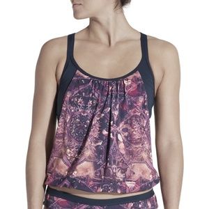 CALIA 2-in-1 Tankini Top – Sand Mandala Pattern